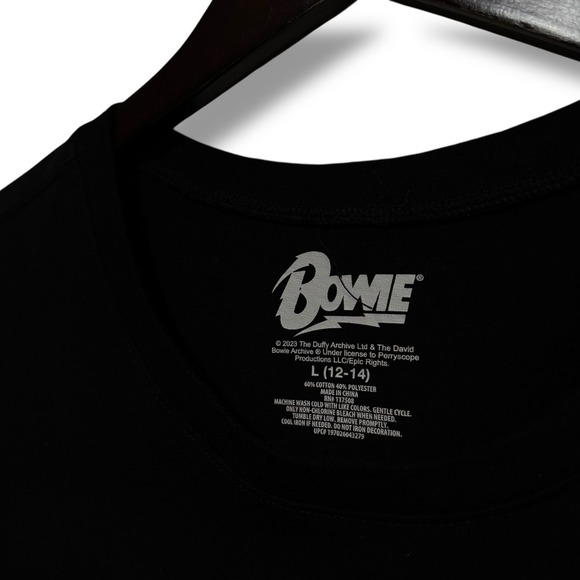 David Bowie Official Unisex Graphic T Shirt Black Size Large 22 x 27 - Picture 4 of 4